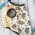 【完成品】モンキー🐒柄✖️ボーダータンクトップ フレブル M