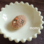 羊毛フェルトブローチ　カレーパン