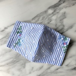 涼しい　マスク（刺繍×ドット）