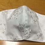 オーガンジーの夏用マスク（白）