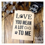 【A5】ステンシルシート『Loving DOG』送料無料