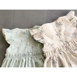 ハンドメイド ベビー服 キッズ服 フラワー フリル ギャザー ワンピース　