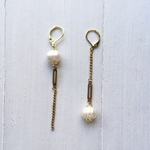 Gold Woman Shell Perl  ピアス