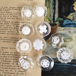 9193 インポートボタン 21mm×10個 クリア