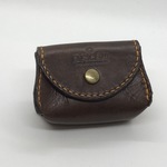 ■送料無料■コロンとした大きめのコインケース　★ブラウン（こげ茶）