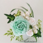つまみ細工キット　《初夏の薔薇とつぼみのセット》￥3,800ー