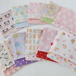 10×20　お得な10枚セット　４重ガーゼハンカチ　パンダ&うさぎ