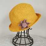 👒カラシ色の涼しいお帽子は🌻