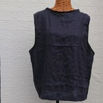 再販◆夏のリネンベスト◆ダークネイビー◆◆◆