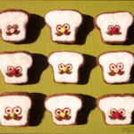 【再販】羊毛！おひげ食パンブローチ