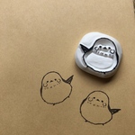 シマエナガのワンポイントはんこ