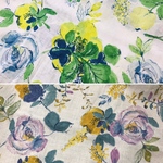 花柄リネン生地/3.5m/送料無料