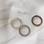〖 3本set 〗marble ring 