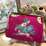 ジョリーフルール12㎝ネコ玉親子がま口財布