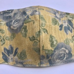 #夏バージョンマスク　#涼しいマスク　#蒸れないマスク　#リネン100%    #麻100%   #柄の出方は届いてからのお楽しみ　#紐を通して下さい