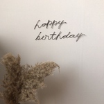 Happybirthday!!ワイヤークラフト⋆撮影にも♥ レターバナー ハッピーバースデー
