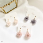 夏♡大人可愛いオーガンジーシフォンフラワーピアス･イヤリング