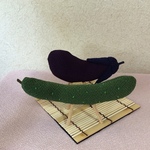 ちりめん細工:精霊馬(お盆の牛と馬)