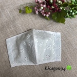 ◇夏用◇花柄刺繍レース✨立体マスク