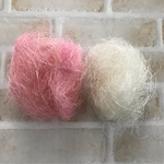 シサル麻    白  & ピンク　天然素材　8g