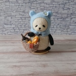 羊毛フェルト 頭巾パンダさん🐼
