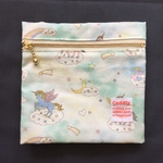 女の子 移動ポケットファスナー （グリーン🦄） 隠しまち付き 入園 入学 新学期 ハンカチ ティッシュ 