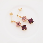 Vintage Amethyst Swarovskiピアス