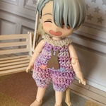 オビツ11サイズ 襟付きロンパース　Ｅ