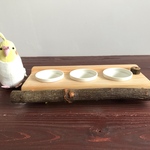 【いろは様オーダー】穂挿し付き檜のごはんテーブル（3連）