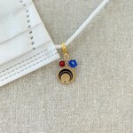 【送料無料】miniチャーム　三日月宗近チャーム　マスクアクセサリー　マスクチャーム　ファスナーチャーム