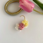 「纏う春」紫陽花とペッパーベリーの耳飾り