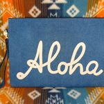 ☆★B品SALE★☆  ALOHA × DENIM  クラッチバッグ黒