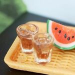 冷たい麦茶　２個セット　ミニチュア