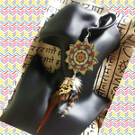 エスニック✾…ココペリ&フェザーピアス