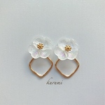 オーロラフラワー❁ピアス＆イヤリング