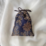 インド刺繍ブラックシースルーミニ巾着005
