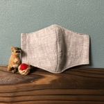 ナチュラル　子ども用立体マスク(園児〜低学年向け) シンプルマスク　グレー　女の子　男の子　キッズ　幼稚園　保育園　小学生　学校使い