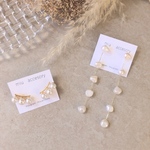 右♡淡水パールのピアス