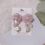 ꫛꫀꪝ♥2way♡つぶつぶとストック風お花ピアス/イヤリングNo.132