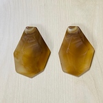 ● 45㎜● RUBBER MATTE BROWN MARBLE CABOCHONS