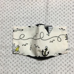 おさかなマスク　カモメ　マリン　幼児〜小学生　ゴム付き　ハンドメイド　立体マスク