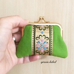 刺繍リボンのコインケース♪
