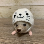 マスコット顔ハメ（白アザラシ）