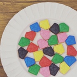 ひとくちサイズのダイヤクッキー💎アイシングクッキー＊