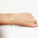  コインモチーフ mattgold bracelet