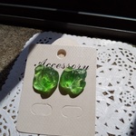 シーグラスのピアス・送料無料