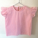 気まぐれbaby服　チェック柄ブラウス