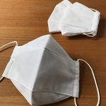 さらし　舟形マスク　白