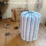 再販×２☆ミルク缶カバー☆ポットン落としに☆ストライプ☆元保育士ママ☆手作りおもちゃ☆