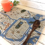 楽しい地図柄★サイズが選べる(40×60・40×50・40×40)ランチョンマット